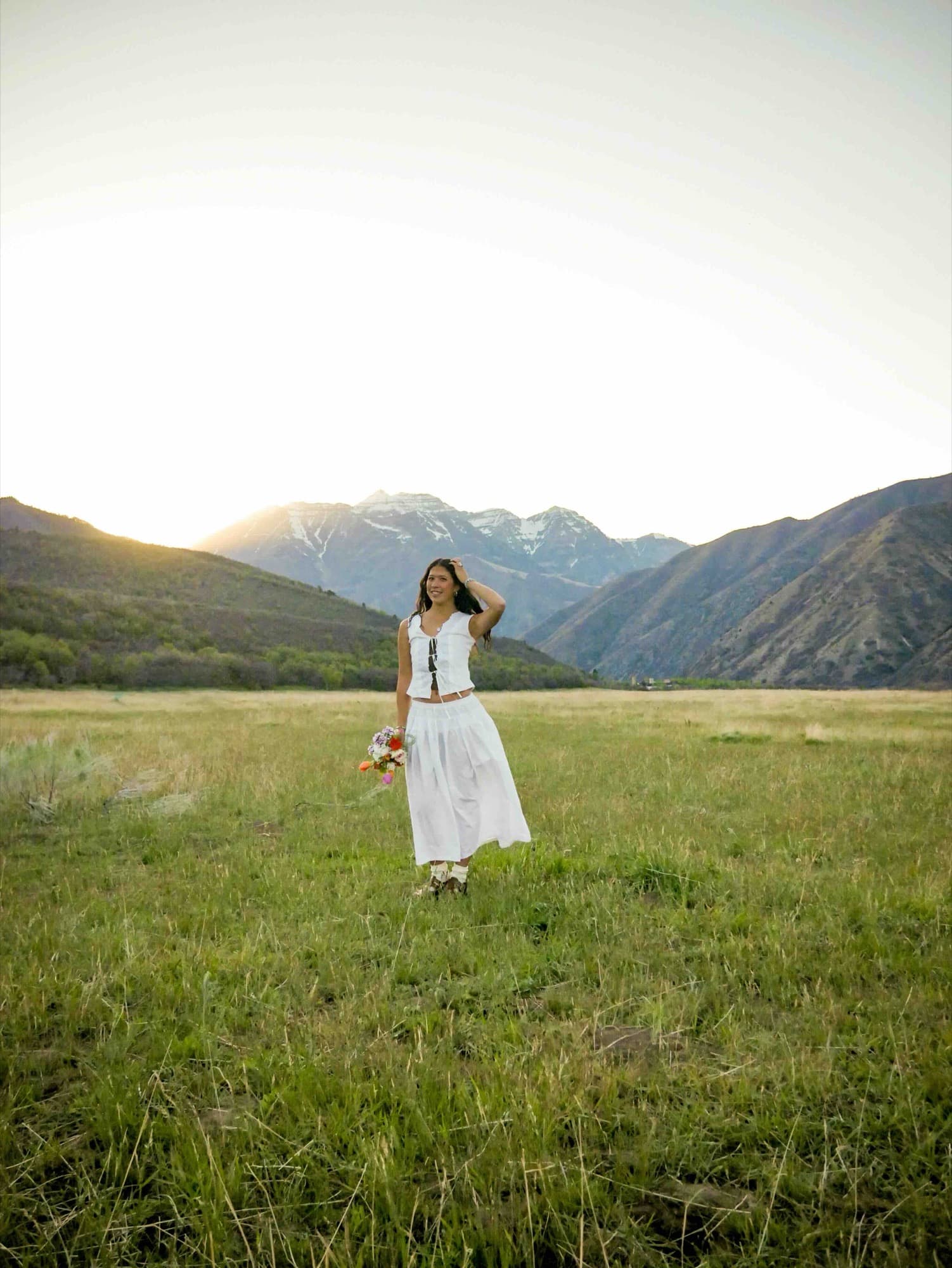 Provo, Utah golden hour cityscape